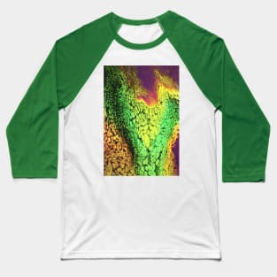 Emerald placer Fluid Art Baseball T-Shirt